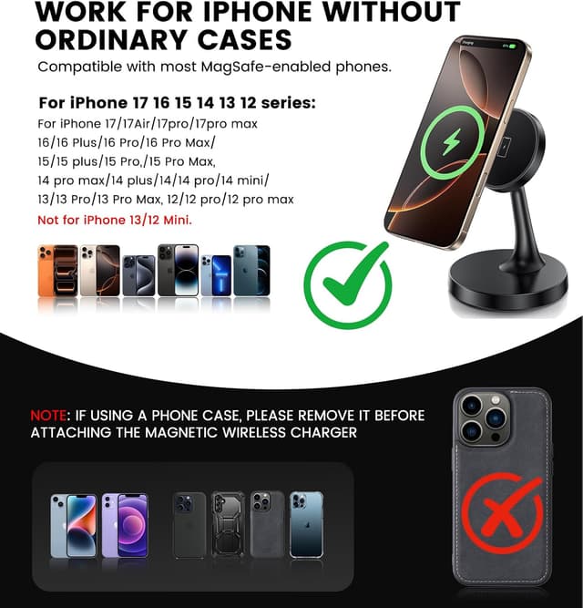 Thumbnail 5 de Magnetic Wireless Charger 15W MagSafe Stand