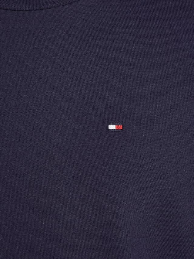 Detalle de Tommy Hilfiger Herren T-Shirt Kurzarm Rundhalsausschnitt aus Bio-Baumwolle