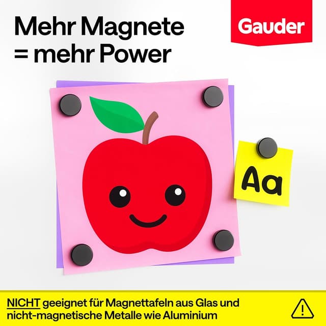 Thumbnail 2 de GAUDER Magnete 62 Stück 18×5 mm Kühlschrankmagnete 🧲