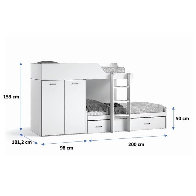 Thumbnail 2 de El Corte Inglés Noel cama tren 190x90 cm habitación juvenil