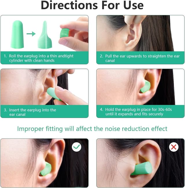 Thumbnail 4 de ACWOO Tapones Oídos 34 dB, 60 pares