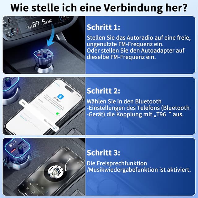 Thumbnail 6 de SONRU FM Transmitter Bluetooth 5.3 36W