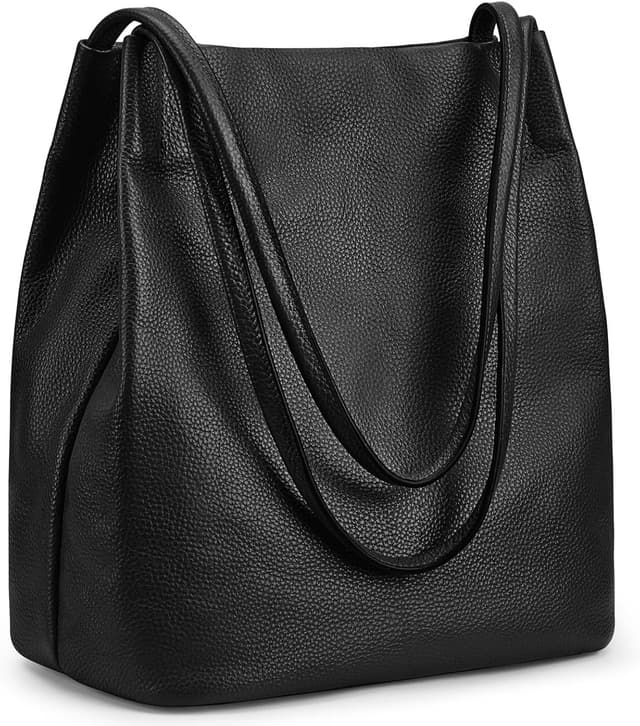 Detalle de Kattee Borsa a tracolla da donna in morbida pelle con chiusura magnetica superiore, grande