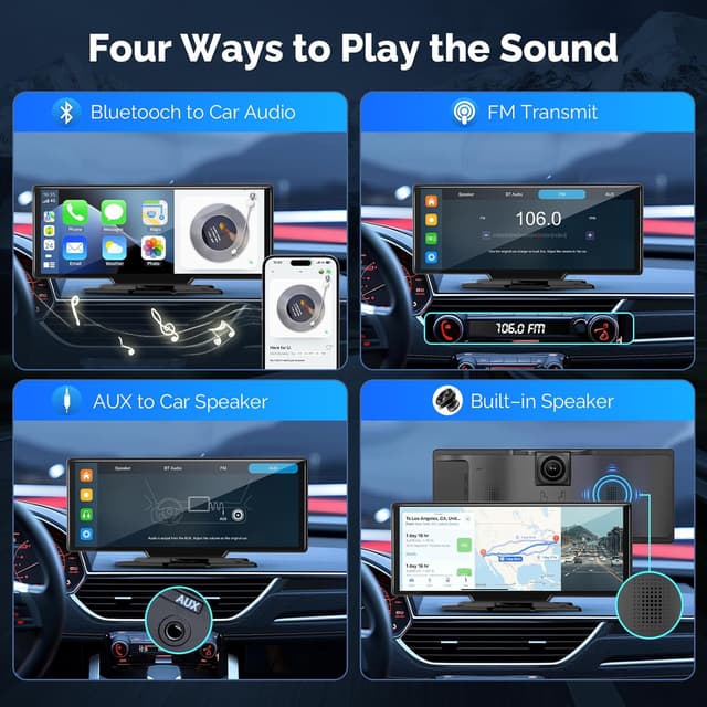Thumbnail 4 de 10.26" Wireless CarPlay Android Auto Screen