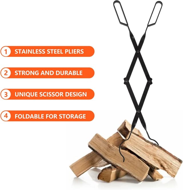 Detalle 1 de Uten Pinzas para Chimenea 66 cm