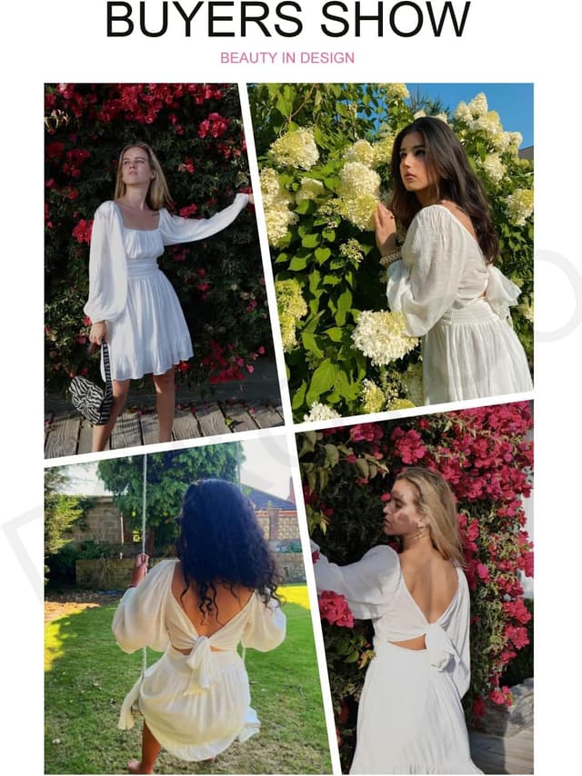 Detalle 2 de Dokotoo Womens Dress A-Line Mini 4 Sizes