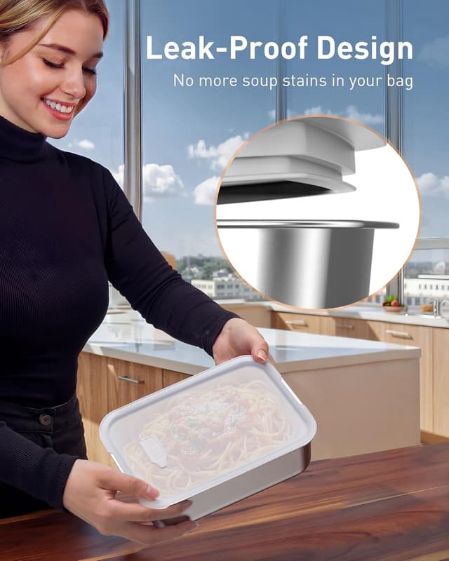 Thumbnail 6 de EAST OAK Cordless Electric Lunch Box 5.5 cups 🍱