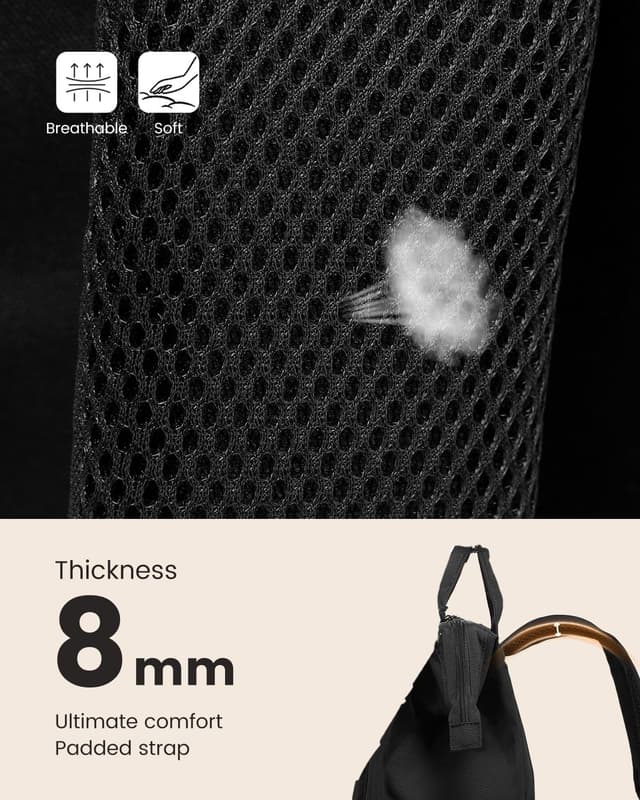 Thumbnail 6 de LOVEVOOK Women’s Laptop Backpack (18-inch) with Electronics Organiser Bag, water-resistant rucksack for college, work and travel