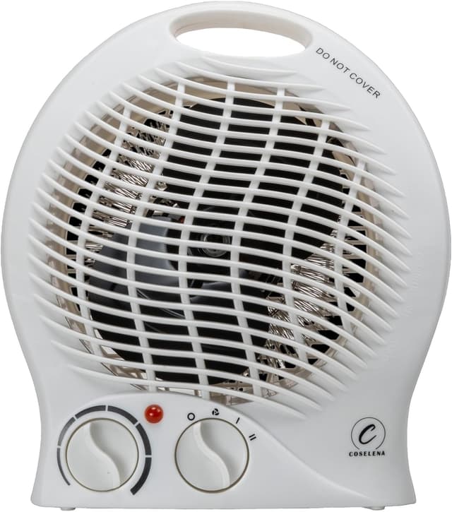 Thumbnail 6 de Coselena 2kW Electric Fan Heater with Thermostat, Frost Watch & Cooling Function (White)