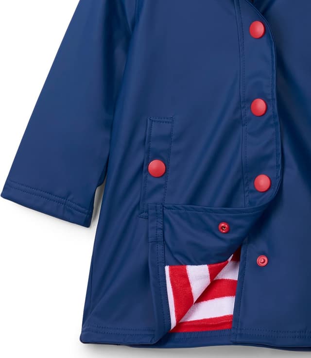 Detalle de Hatley Girl's Splash Jackets Raincoat – fully lined, waterproof with hood