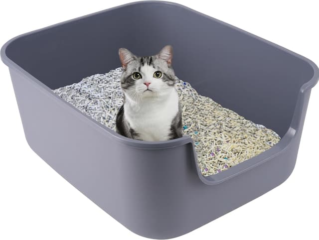 Detalle de Suhaco High Sided Cat Litter Tray 49 x 42 x 22 cm 🐱