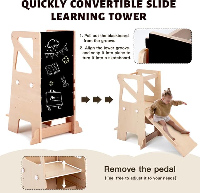 Thumbnail 4 de Labebe Torre di apprendimento 4 in 1 per bambini 🪜