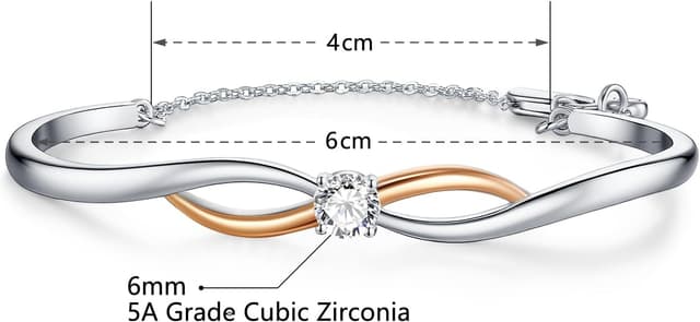 Detalle 1 de Bracelet infini plaqué or 18 carats Lyniuoy