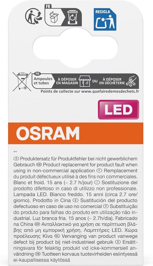 Thumbnail 3 de OSRAM LED Spot Reflector Star MR16 35.4000 K 3,4 W GU5.3 36° 345 lm (bassa tensione) 6-pack