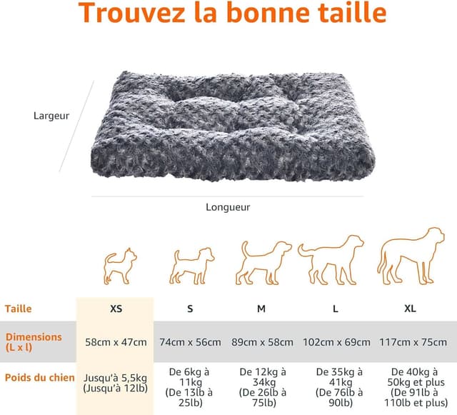 Thumbnail 4 de Amazon Basics Coussin pour chien 58 cm