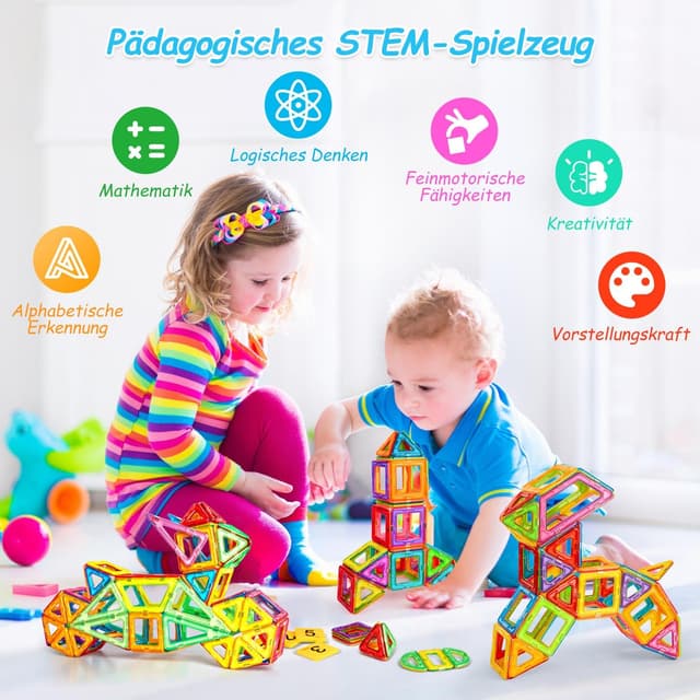 Thumbnail 5 de Crenova Magnetbausteine 122 Teile 🧩