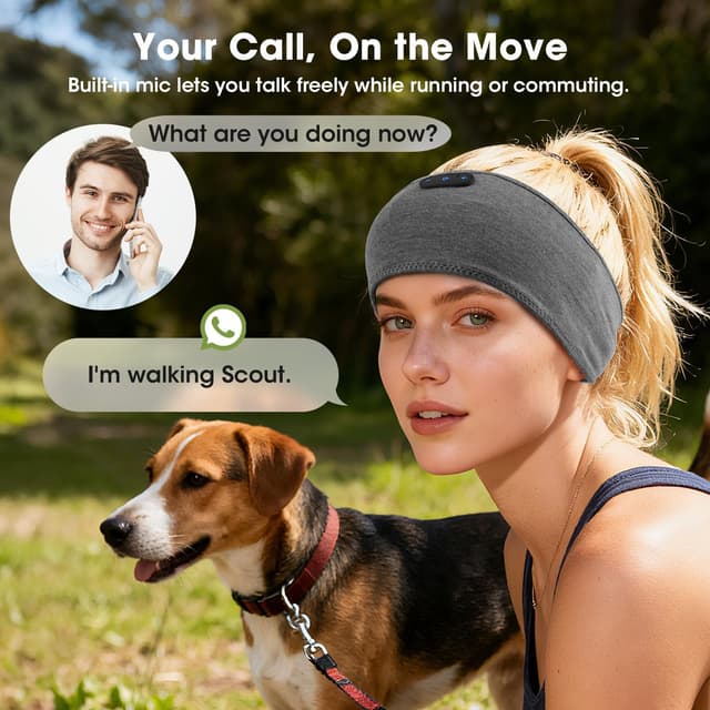 Thumbnail 6 de LC-dolida Schlafkopfhörer Bluetooth Stirnband