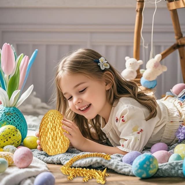 Detalle de Überraschungs-Drachenei mit Drache 3D-Fidget