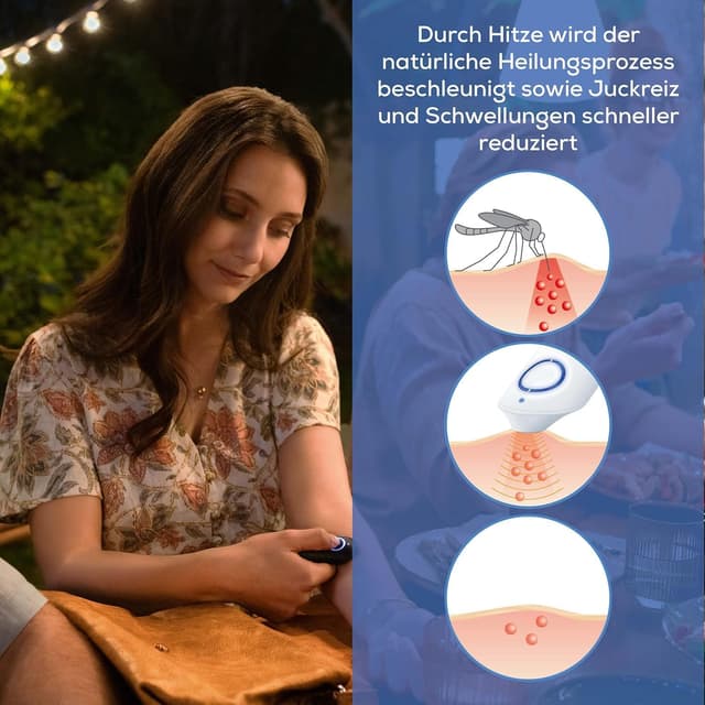 Detalle de Beurer BR 90 Insektenstichheiler – elektronischer Hitzestift gegen Mückenstiche & Insektenbisse