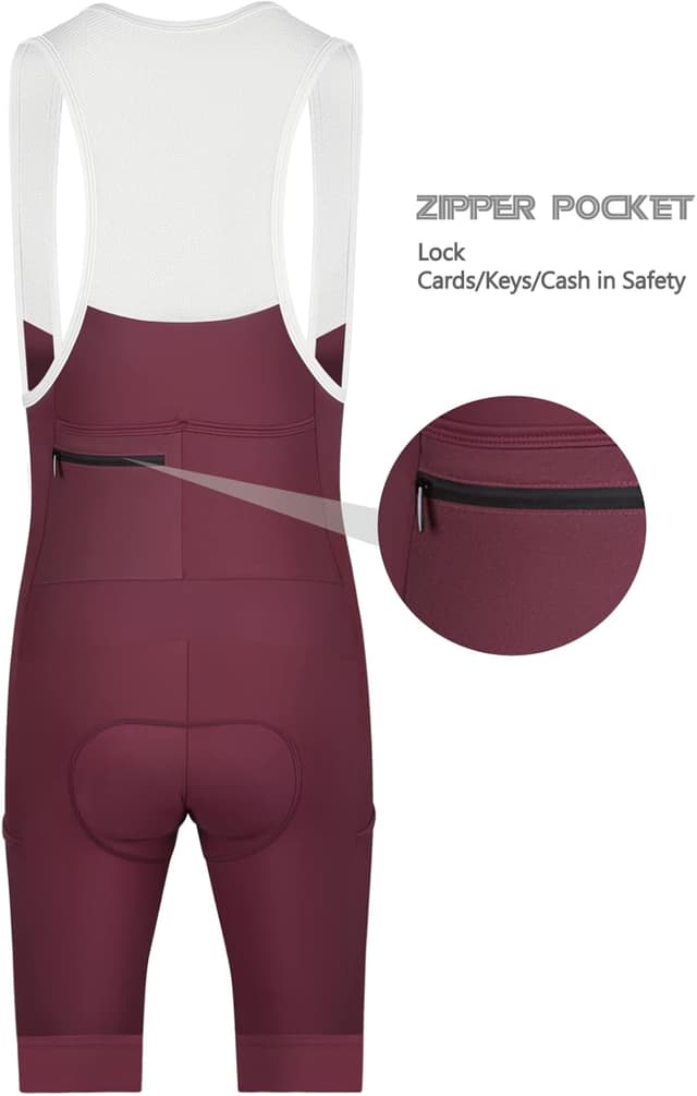 Detalle de CEROTIPOLAR Cycling Bibs Men with Long Riding Pad (UPF 50+)