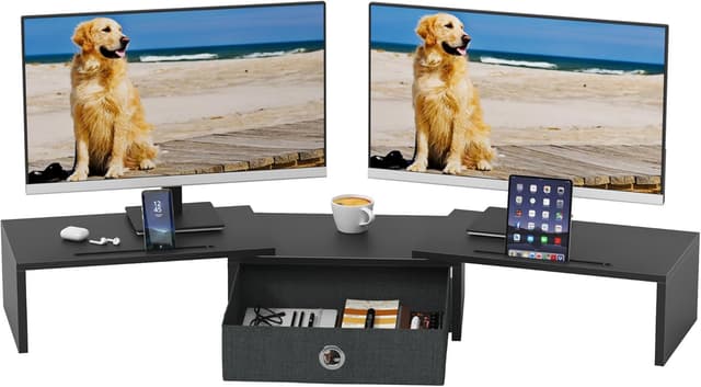 Detalle de OYRREU Monitorerhöhung 15,5 cm für 2 Monitore