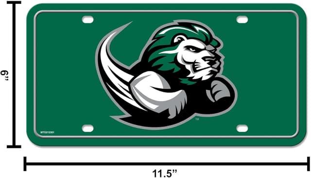 Detalle de Rico Industries NCAA Slippery Rock “The Rock” Metal Auto Tag (6" x 12")