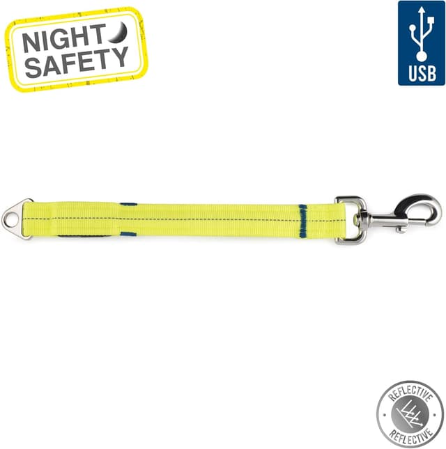 Thumbnail 6 de Ancol USB Hi-Vis Flashing Lead Attachment (Yellow) for safer night walks