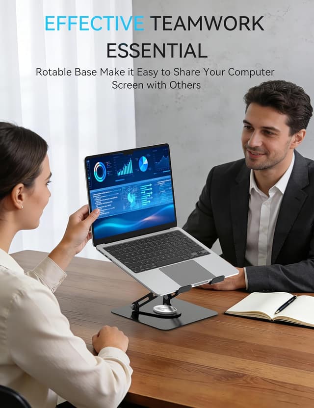 Detalle 2 de SOUNDANCE Laptop Stand 360° Rotating Base