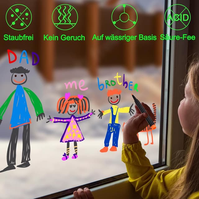 Thumbnail 4 de LivDeal 24 Kreidemarker für Glas 🎨