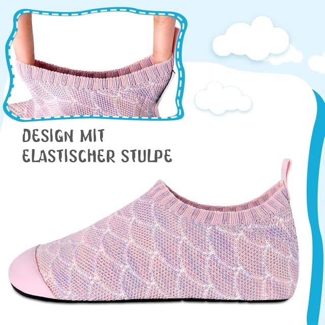 Detalle 2 de Kyopp Hausschuhe für Kinder, rutschfest