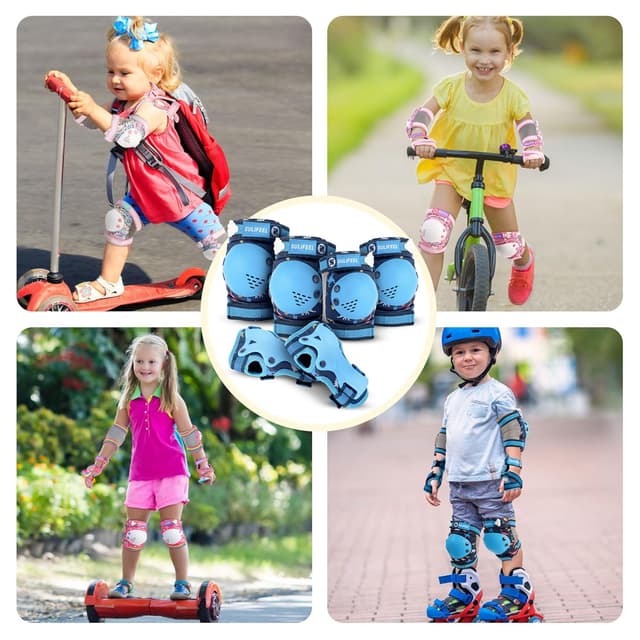 Detalle de Kids Protective Gear Set 7-in-1, 36-77 lb