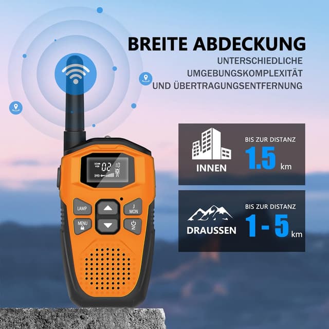 Detalle de NXGKET Walkie Talkie 3er Set 5 km