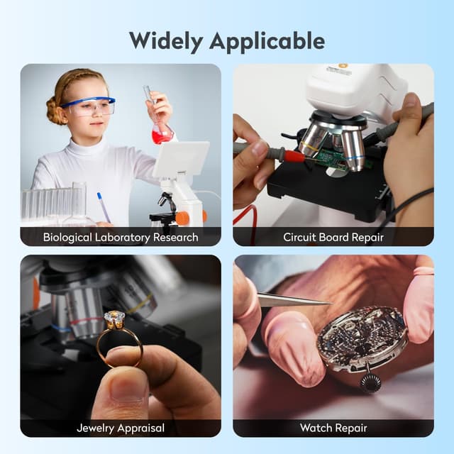 Thumbnail 6 de MatataStudio MT3-2 digitales HDMI-Mikroskop mit 7-Zoll-USB-LCD, 2 MP CMOS und Foto-/Video-Funktion