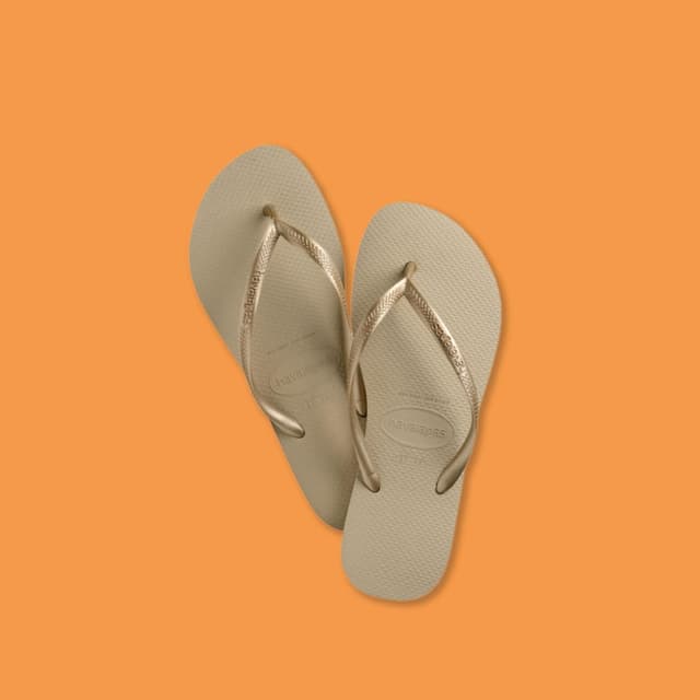 Detalle de Havaianas Slim Damen-Badelatschen mit texturierter Sohle für Grip und Halt