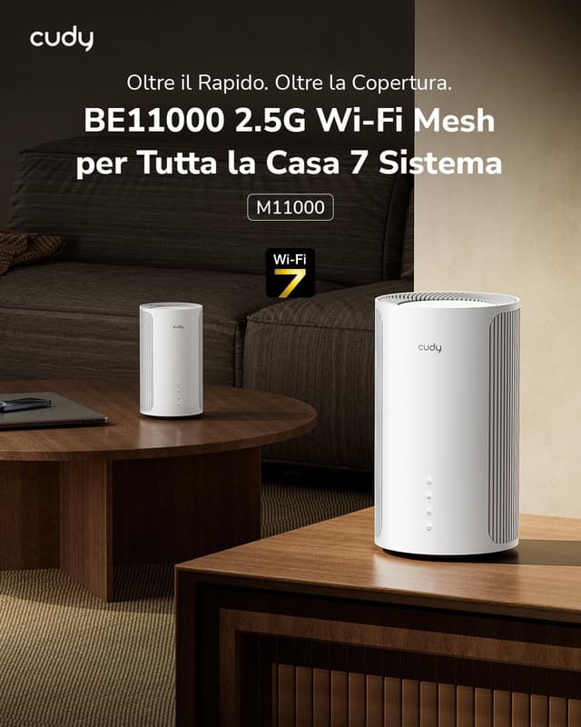 Detalle de Cudy BE11000 WiFi 7 Mesh 11.000 Mbps