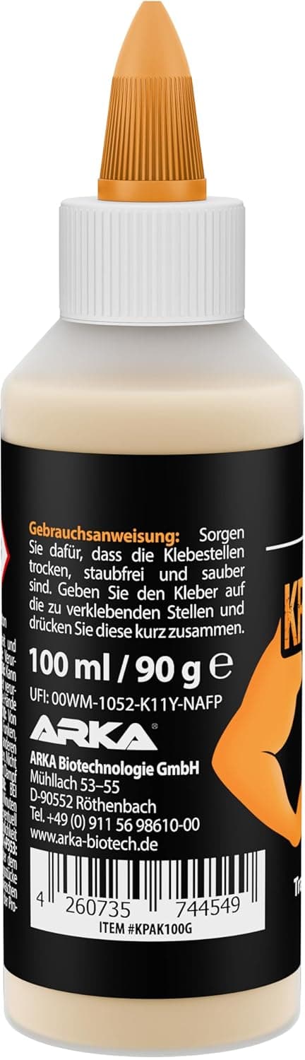 Detalle 2 de Alleskleber 100 ml – extra stark, schnell trocknend und flexibel (transparent) für Holz, Metall, Kunststoff, Textil & Papier