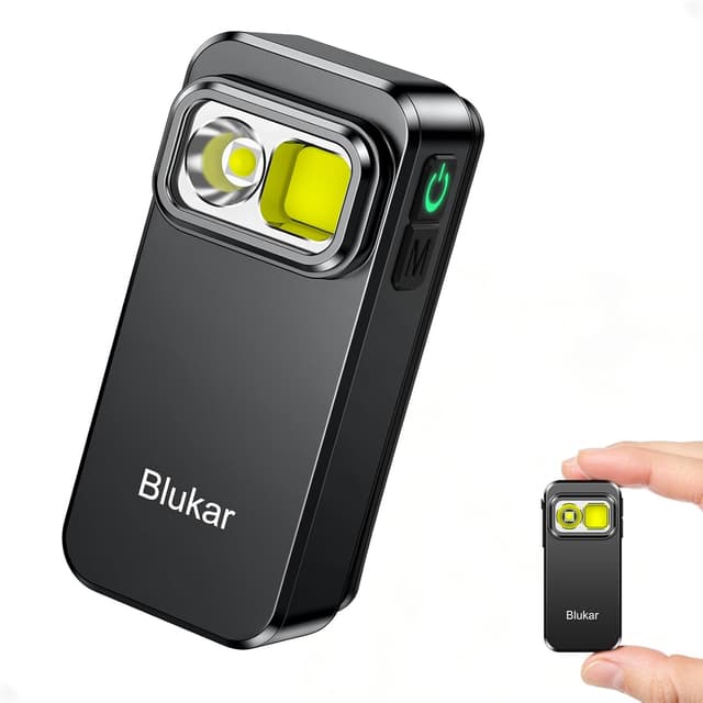 Detalle de Blukar Taschenlampe LED Aufladbar 800mAh 🔦