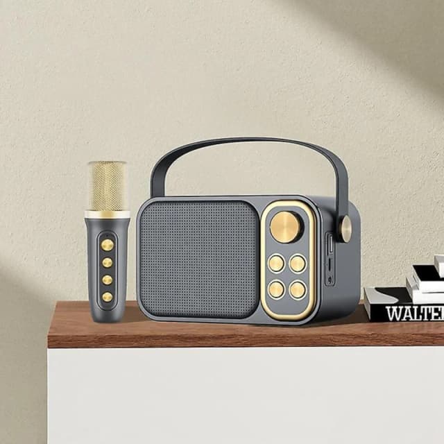 Thumbnail 3 de Klack Karaoke Retro Altavoz Subwoofer 10W con Micrófono 📣