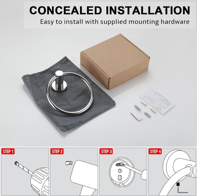 Thumbnail 4 de BGL Towel Ring Stainless Steel 304 chrome bathroom ring