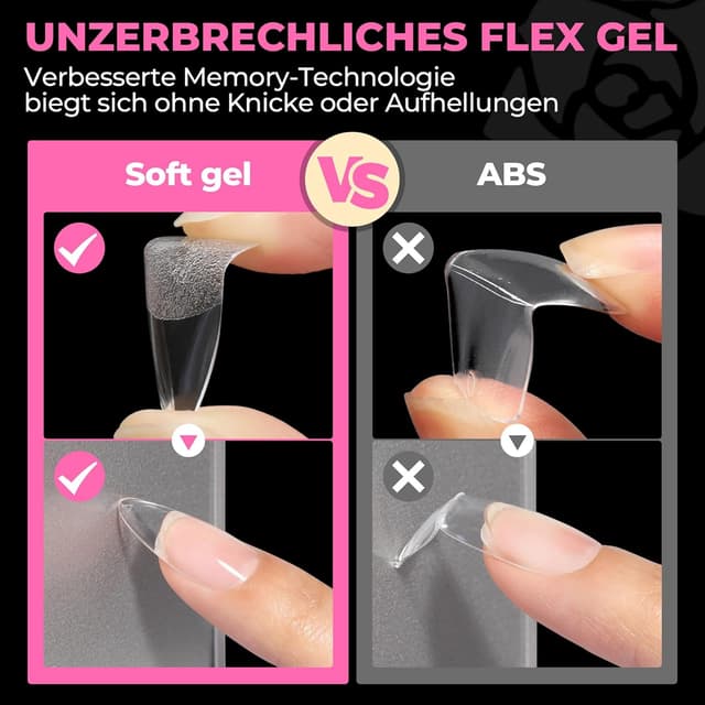 Thumbnail 5 de UNA GELLA Mandel Nail Tips 504 Stück 💅