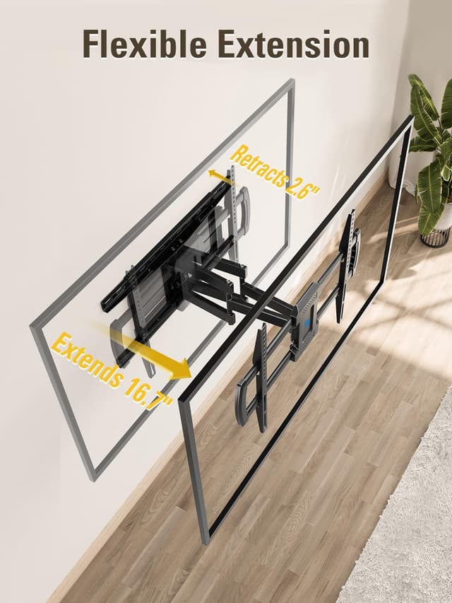 Detalle 2 de Mounting Dream MD2296-24K Full Motion TV Mount 84"
