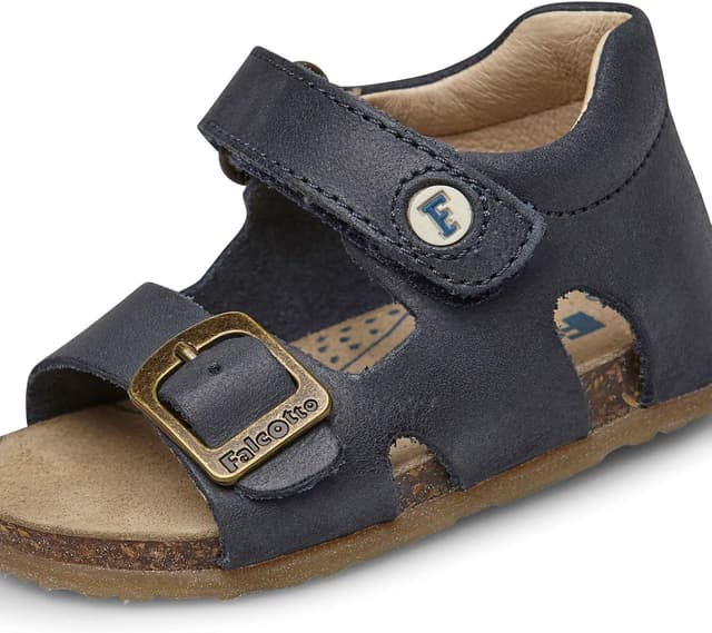 Detalle de Falcotto bea Sandalen aus Leder mit Klettverschluss und Schnalle