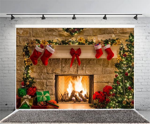 Thumbnail 3 de Haosphoto 5x3ft Merry Christmas backdrop ๐