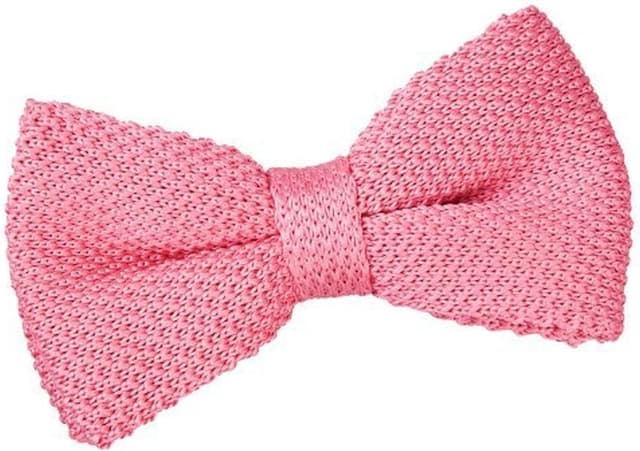 Detalle de DQT men’s knitted bow tie (pre-tied) – adjustable hook and eye strap