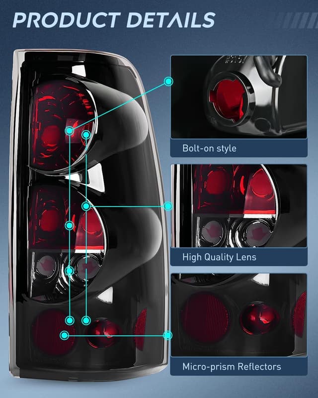 Thumbnail 6 de Nilight Silverado Tail Light Assembly 99–07