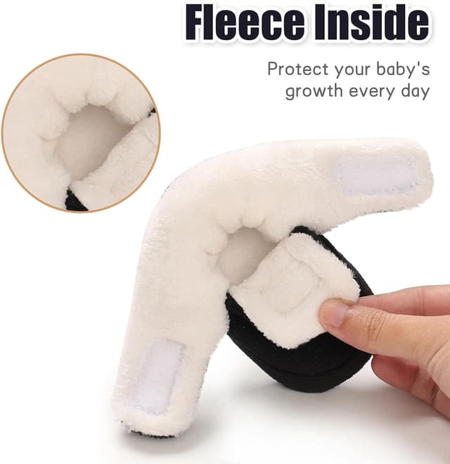 Detalle de Outfit Spring baby winter warm fleece booties (newborn–18 months) with non-slip sole