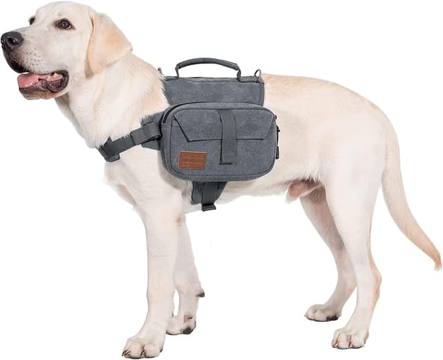 Detalle de OneTigris HOPPY CAMPER dog backpack for hiking, camping and travel