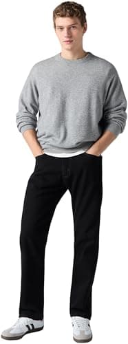 Detalle de Levi’s 505 Regular Fit para hombre en negro (Black) 32W / 30L