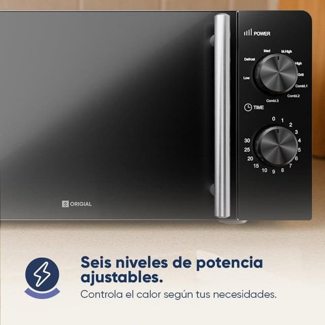 Detalle 2 de Origial Infinityheat Microondas 20 L 700 W negro