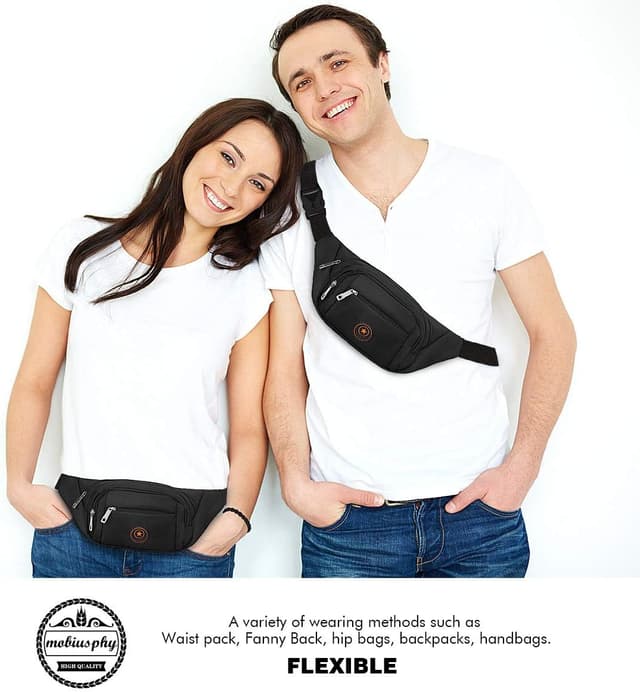 Detalle 2 de Marsupio impermeabile da corsa con cintura 76-116 cm